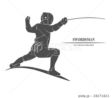 Fencing Player Athletesのイラスト素材 28271821 Pixta