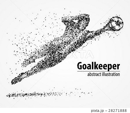 Abstract Football Goalkeeper Athleteのイラスト素材 2718