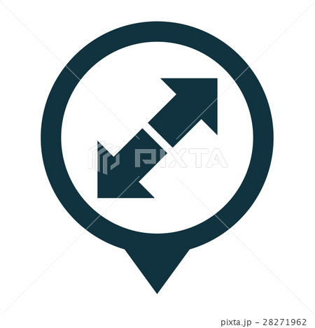 arrow sign pointer movement direction 28271962