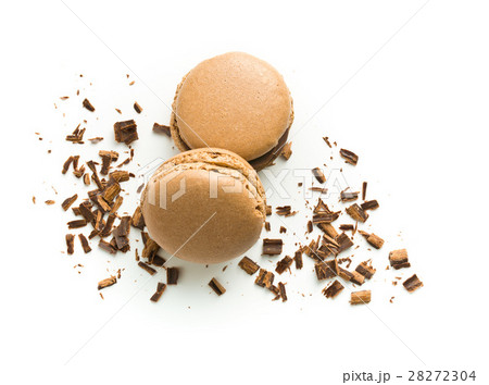 Sweet chocolate macarons. Sweet chocolate macarons. 28272304