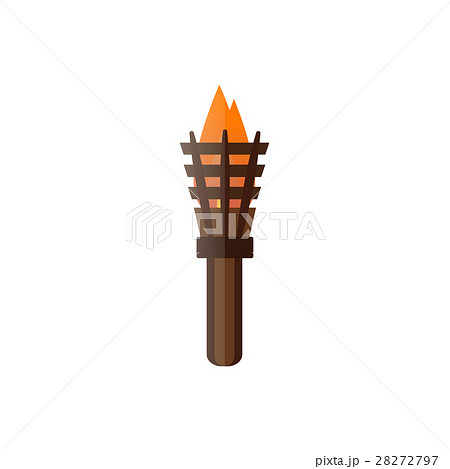 Fire Torch Victory Champion Flame Icon Vectorのイラスト素材