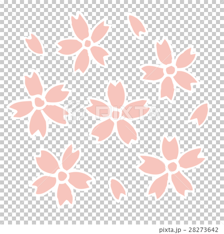 和風の模様（桜） 28273642