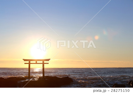 大洗海岸の朝日 28275150