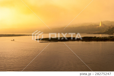 Morning in Sangkhla Buri Kanchanaburi, Thailand. 28275247