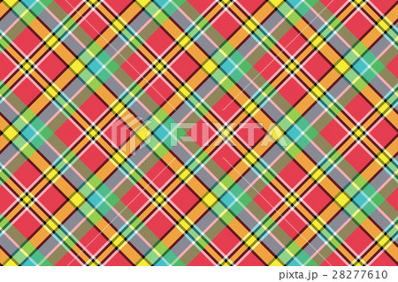 Madras diagonal plaid pixeled seamless background 28277610
