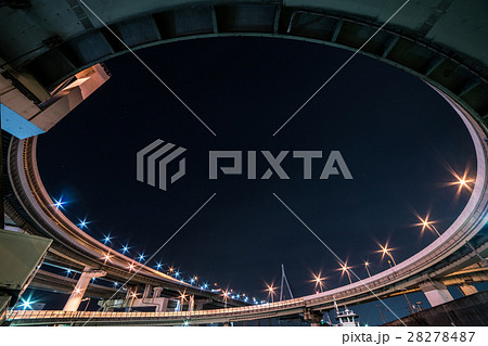 絶景・天保山ジャンクション(大阪の風景) 絶景・天保山ジャンクション(大阪の風景) 28278487