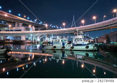 絶景 天保山ジャンクション 大阪の風景 の写真素材 2784