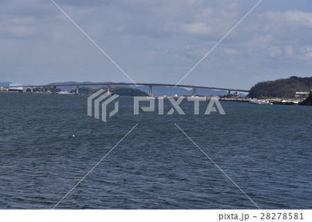 児島湾大橋と児島湾 岡山県岡山市南区 児島湾大橋と児島湾 岡山県岡山市南区 28278581