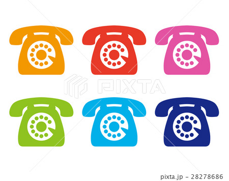 電話アイコンのイラスト素材