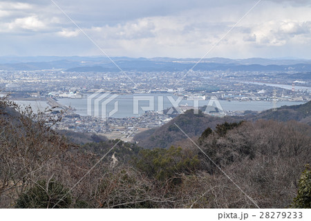 金甲山より岡山市街を望む　岡山県岡山市南区・玉野市 28279233