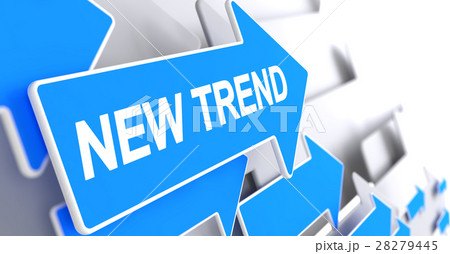 New Trend - Message on Blue Cursor. 3D. New Trend - Message on Blue Cursor. 3D. 28279445