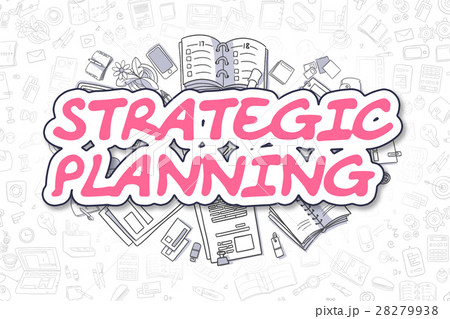 Strategic Planning - Cartoon Magenta Text Strategic Planning - Cartoon Magenta Text 28279938