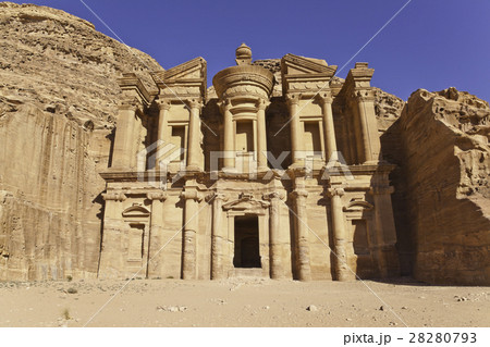Facade of Monastery in Petra Facade of Monastery in Petra 28280793