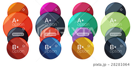 Set of round option diagram template for your data Set of round option diagram template for your data 28281064