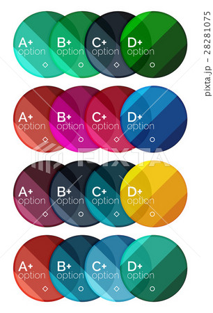 Set of round option diagram template for your data Set of round option diagram template for your data 28281075