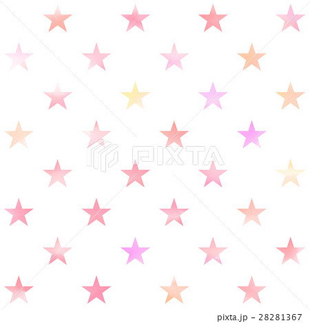 背景素材 星 パステルカラー のイラスト素材 28281367 Pixta