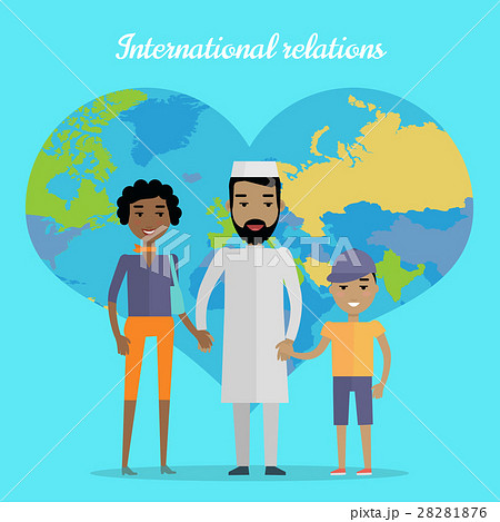 International Relations Flat Design Vector Concept International Relations Flat Design Vector Concept 28281876