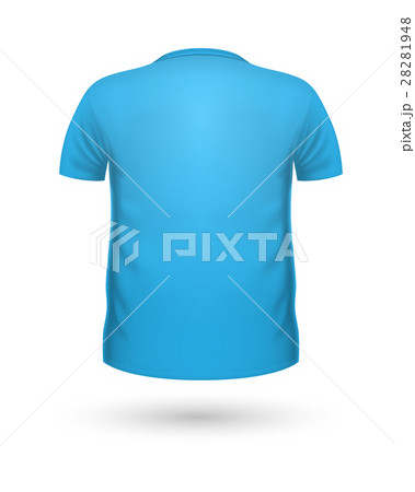 T-shirt Teplate. Back View. Vector 28281948