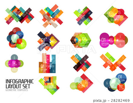 Set of buiness infographics templates 28282469