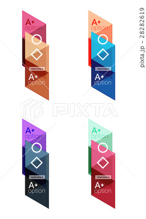 Vector set of colorful geometric infographics Vector set of colorful geometric infographics 28282619