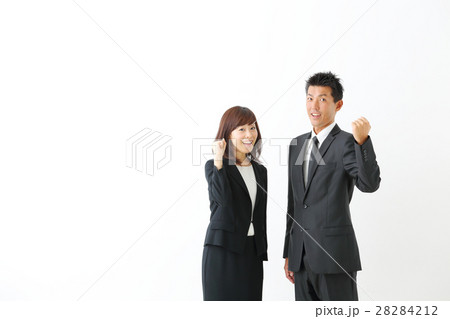ビジネス　ガッツポーズ 28284212