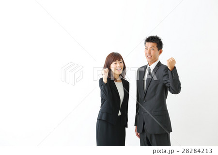 ビジネス　ガッツポーズ 28284213