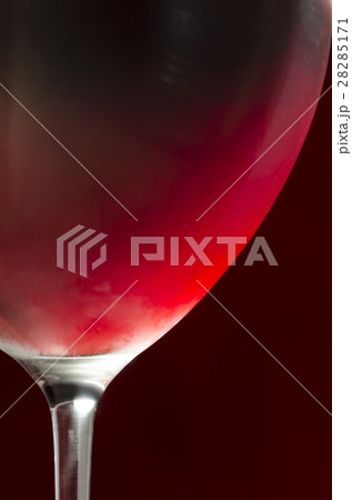 Wineglass with cold red wine Wineglass with cold red wine 28285171