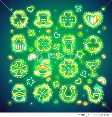 St Patrick Icons with Sparkles 28286126