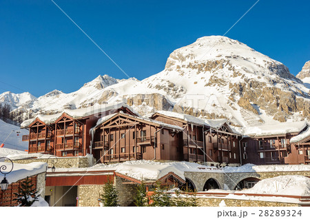 Alpine winter mountain landscape. Alpine winter mountain landscape. 28289324