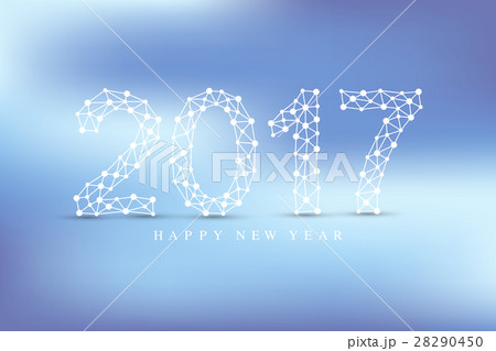 Text design Christmas and Happy new year 2017 28290450
