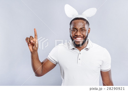 Joyful african man is having fun 28290921