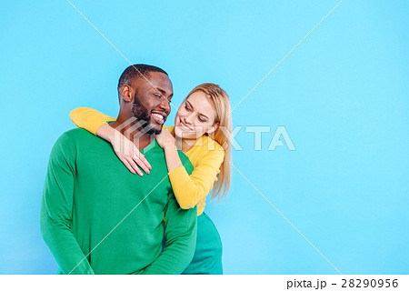 Happy man and woman hugging 28290956