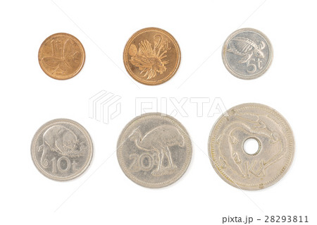 パプアニューギニアの硬貨（キナ、トエア）の写真素材 [28293811] - PIXTA