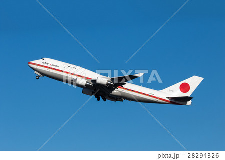 政府専用機B747の離陸シーン(東京都・大田区) 政府専用機B747の離陸シーン(東京都・大田区) 28294326