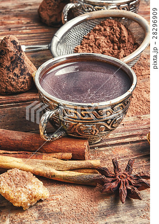 Cup with cocoa Cup with cocoa 28296909
