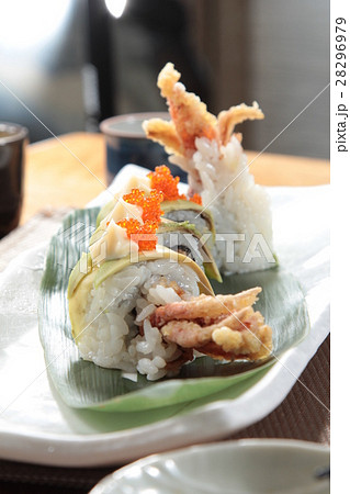 deep fried crab sushi roll deep fried crab sushi roll 28296979
