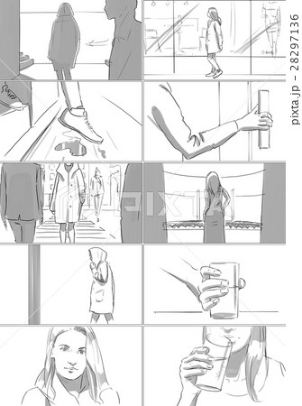 Actress in the street storyboard 28297136