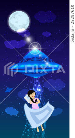 UFO abduction of a person asleep. 28297610