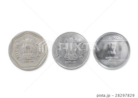 インドの硬貨 1ルピー インドの硬貨 1ルピー 28297829