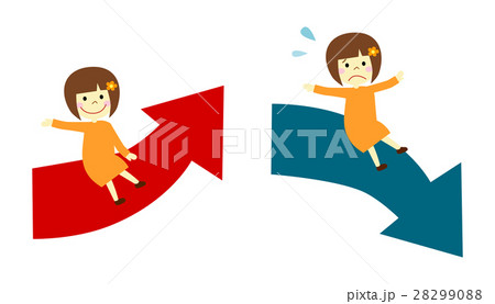 矢印 女の子 矢印 女の子 28299088