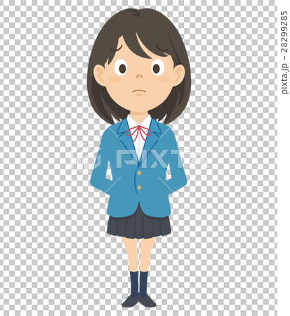 婦女女孩高中學生全身例證 婦女女孩高中學生全身例證 28299285