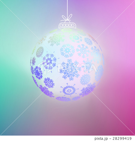 Christmas ball made from snowflakes. + EPS8 28299419