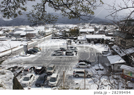 雪の丸岡城 霞ケ城公園駐車場（福井県 坂井市 丸岡町） 28299494