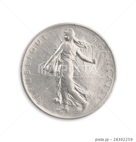フランスの貨幣 1フラン硬貨 28302259