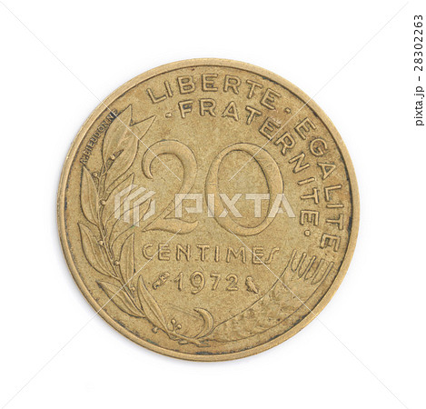 フランスの貨幣 20サンチーム 硬貨の写真素材 [28302263] - PIXTA