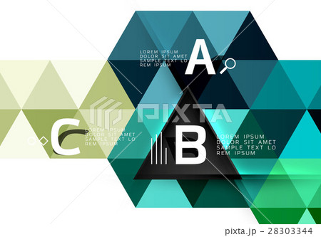 Vector infographic triangles 28303344