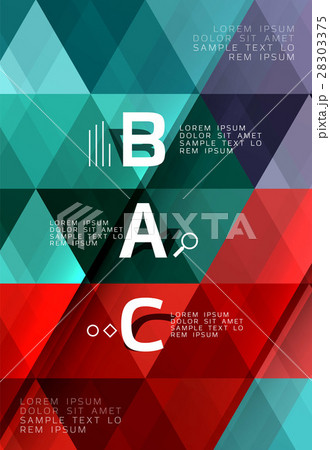 Vector infographic triangles 28303375