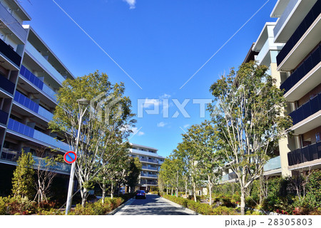 都会のマンションの写真素材 5803