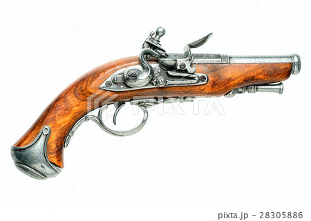vintage gun isolated on white background vintage gun isolated on white background 28305886