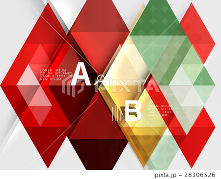 Triangle geometric infographic banner Triangle geometric infographic banner 28306526